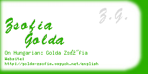 zsofia golda business card